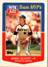 1988 Topps Rite-Aid Team MVP's Mike Scott #4 Houston Astros Baseball Card