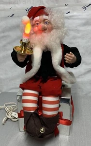 Telco MOTION-ettes of Christmas Animated SANTA'S ELF with Lighted Candle Tested - Picture 1 of 15