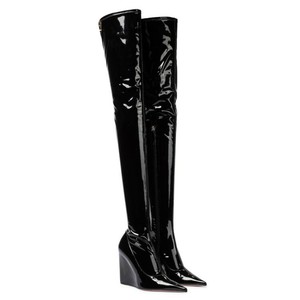 Las mejores ofertas en Charol Botas de cuña de invierno para De mujer | eBay