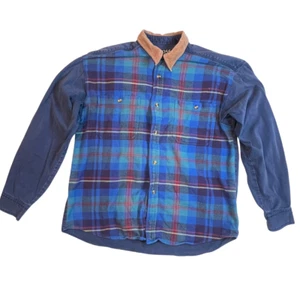 Camisa De Colección 955 Originales Abotonada Para Hombre Grande Informal Cómoda Franela Denim Top - Imagen 1 de 13