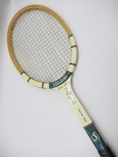 Mint Vintage Spalding Doris Hart Signature wooden tennis racquet with Bag