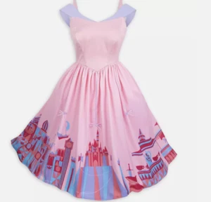 Disney Parks Disney Dress Shop Pink Fantasyland Dress Castle Her Universe Sz L - Picture 1 of 6