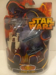 Star Wars Micro Vehicles Tie Fighter and A-Wing 2005 Hasbro - Picture 1 of 13