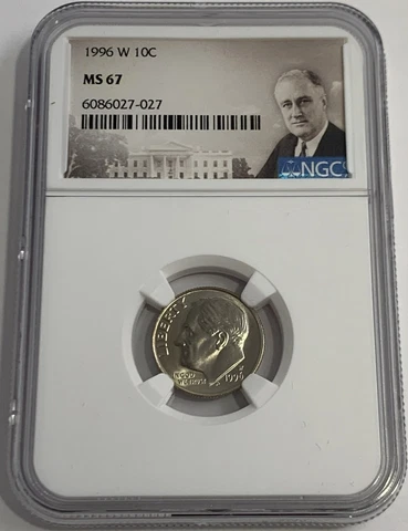 1996 W ROOSEVELT DIME NGC MS67 GREATEST US MODERN COINS PORTRAIT LBL WEST POINT Cover
