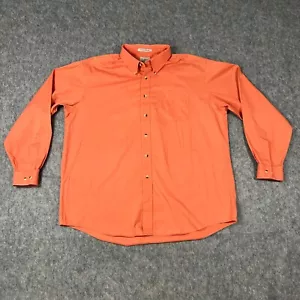L.L. Bean Men's Button Down Shirt Size XL Coral Orange Long Sleeve Casual - Picture 1 of 6