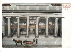 The Arcade Glitter Horse Wagon Providence Rhode Island Postal RI - Imagen 1 de 2