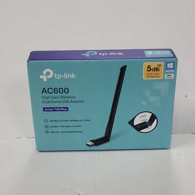 TP-Link AC600 Archer T2U Plus High Gain Wireless Dual-Band USB - Image 1 of 4