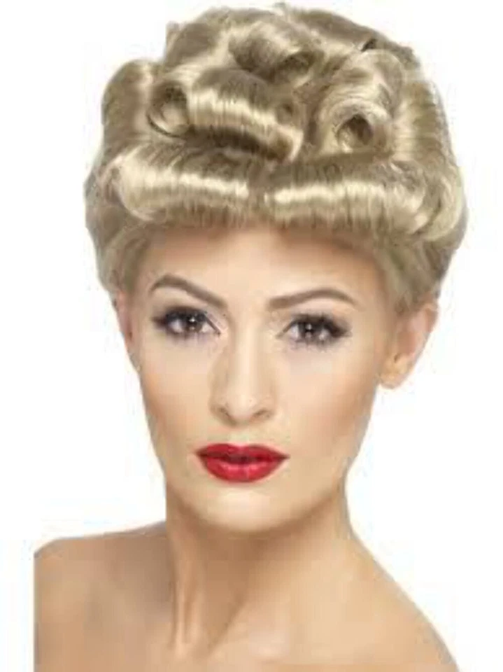 40s Vintage Wig Blonde With Curls AC
