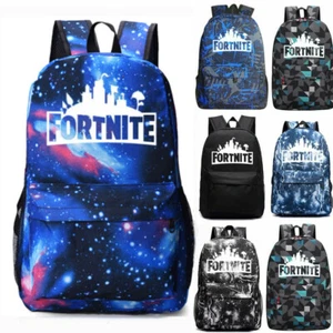 Student School Backpack Book Bag Teenagers Kids Fort Night Luminous schoolbag