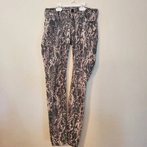 True Religion Casey Super Skinny Stretch Denim Jeans Des. Black Sz. 26 Y2K RETRO - Picture 1 of 6