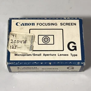 Canon Focusing Screen G Microprism / Slow Lenses Type for F1 F-1 Camera - Picture 1 of 8