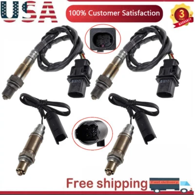 Set of 4 New Upstream+Downstream Oxygen Sensors For BMW M5&M6 5.0L V10 2006-2010 - Image 1 of 4