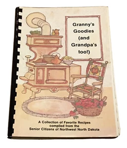 Vtg Senior Citizens Granny’s Goodies And Grandpa’s Too Cookbook North Dakota ND - Picture 1 of 12
