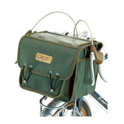 OSTRICH Bike Front Case F-104 Bicycle Bag Cycling Storage Pannier Green F/S - Image 1 of 4