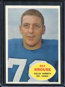 1960 Topps Football # 40 Ray Krouse (NM-MT) Near Mint to Mint - Picture 1 of 2