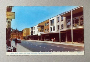 Alte Postkarte - Upper High Street und New Shopping Parade, Guildford - 1966 - Bild 1 von 2