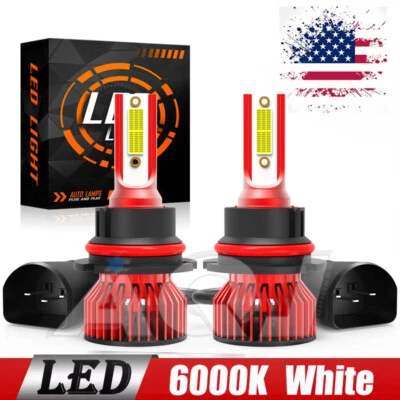 For CHRYSLER Sebring Convertible 1996-2006 9007 LED Headlight Kit 6000K White Foto 1 de 4