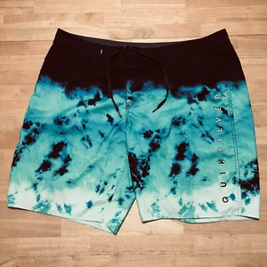 Quicksilver DryFlight Boardshorts Swim Trunks Men's 38x9 Green Water Repellent - Picture 1 of 11
