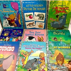 9 x A Little Golden Book Collection Children Vintage Stories (Hardcover) - Picture 1 of 11