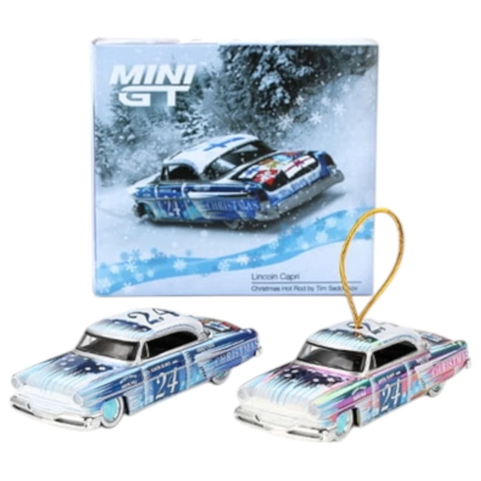 MINI GT 1/64 Lincoln Capri Hot Rod Tim Sadchikov 2024 Christmas Edition - Image 1 of 4