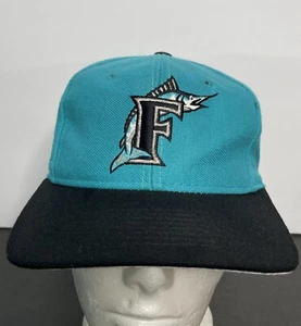 Vintage 90er Florida Marlins Logo 7 Snapback Cap Mütze Original Merchandise One Size Fit - Bild 1 von 9