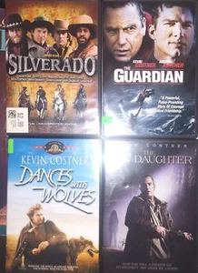 Kevin Costner 4 DVD Lot Dances With Wolves Silverado Guardian The New Daughter  - Picture 1 of 6