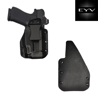 EYV HOLSTERS EYV IWB Hybrid Leather/ Kydex Concealment Holster - GLOCK 48 With TLR7-SUB Light
