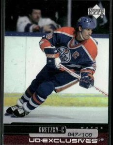 1999-00 Upper Deck #4 Wayne Gretzky UD Exclusives #/100 - Foto 1 di 2