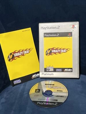 Crazy Taxi (Sony PlayStation 2, 2002) Complete Disc Case Manual Preowned Tested - Image 1 of 4