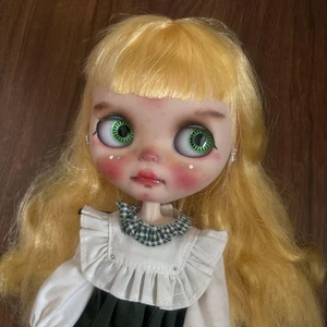 Bambola personalizzata Blythe Dona Donuts Manga Eyes Neo Blythe OOAK artista bambola - Foto 1 di 7