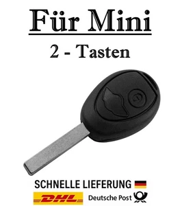 1x Ersatz Autoschlüssel Gehäuse für Mini - 2-Tasten PKW Fernbedienung - KS13 - Picture 1 of 4