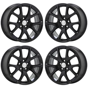 19" Buick Lacrosse Regal Gloss Black wheels rims Factory OEM set 4108 EXCHANGE - Picture 1 of 8
