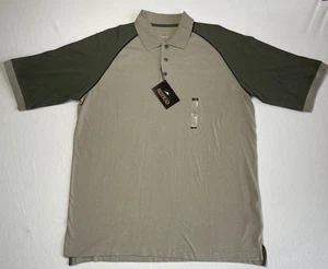Camisa polo grande RedHead de manga corta para hombre color topo/verde nueva con etiquetas - Imagen 1 de 9