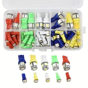 DC 12V 70pcs/Car Auto T5+LED 5050SMD Instrument Panel Light Bulb Indicator - Picture 1 of 19