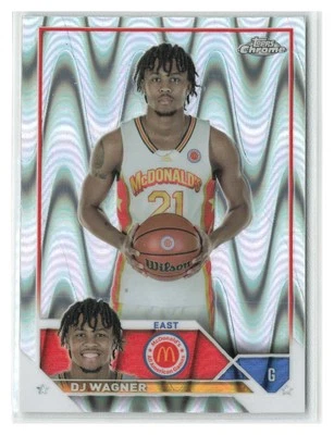 DJ Wagner 2023 Topps Chrome McDonald's All American RayWave #59 - Image 1 of 2
