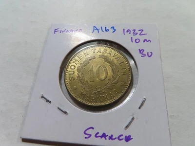 A163 Finlandia 1932 10 Markkaa BU escaso Foto 1 de 2