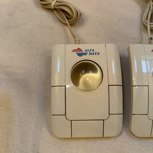 Alfa Data Ball Mouse x 2 For The Commodore Amiga / Atari St etc - Afbeelding 1 van 4