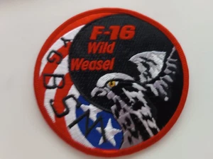 PARCHE F-16 REMOLINO LUCHA HALCÓN USAF YGBSM COMADREJA SALVAJE HIERRO EN PARCHE - Imagen 1 de 1