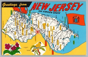 Der Staat New Jersey Der Gartenstaat Postkarte - Bild 1 von 2
