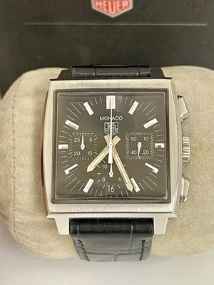 TAG Heuer Monaco CW2111 Vintage Cronógrafo Automático Calibre17 38 mm Reparado Foto 1 de 4