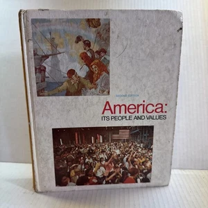 America, its people and values Second Edition Wood/Gabriel/Diller Hardcover - Picture 1 of 11