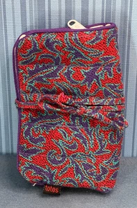 👜 Cartera/bolso de mano acolchado para joyería de viaje - Cierre de corbata - 5" x 3" - Imagen 1 de 4