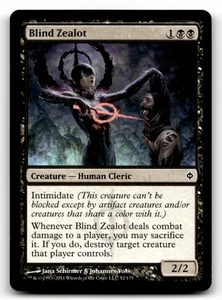 Blind Zealot 52 Normal C New Phyrexia LP - Picture 1 of 2
