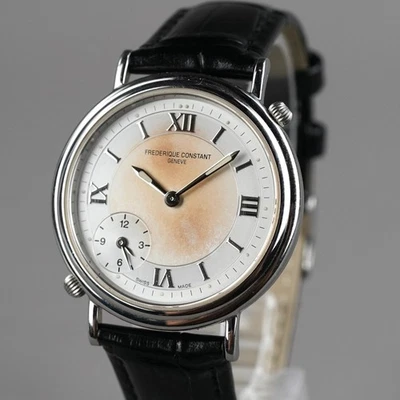 FREDERIQUE CONSTANT Dual Time FC205X3/6 Men's Watch 36mmVintage New Leather Band - Image 1 of 4