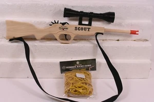 MAGNUM RUBBER BAND GUNS GL2SCTSS SCOUT RIFLE W/ SCOPE & SLING W/ AMMMO - Picture 1 of 6