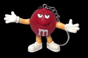 M & M's MARS CANDY KEYCHAIN-Red Color ￼2 “ - Picture 1 of 6