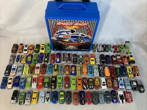 Hot Wheels Speed Shop 100 Car Rolling Carrying Storage Case full of Cars Trucks - Picture 1 of 23