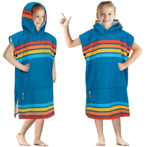 Kids Swim Poncho Hooded Towel Changing Robe for Swim Bath Towel 3-8 Boys Girls - Picture 1 of 71