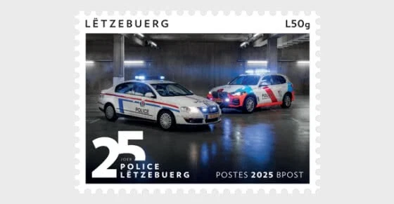 Luxemburgo 2025 25 Años Cuerpo Policía Gran Ducal 2000 Coches Automático 1v mnh Foto 1 de 1