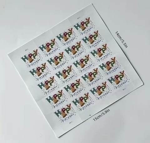 20 USA Forever Stamps ( 1 sheet) Happy Birthday Party USPS stamp First Class Cover